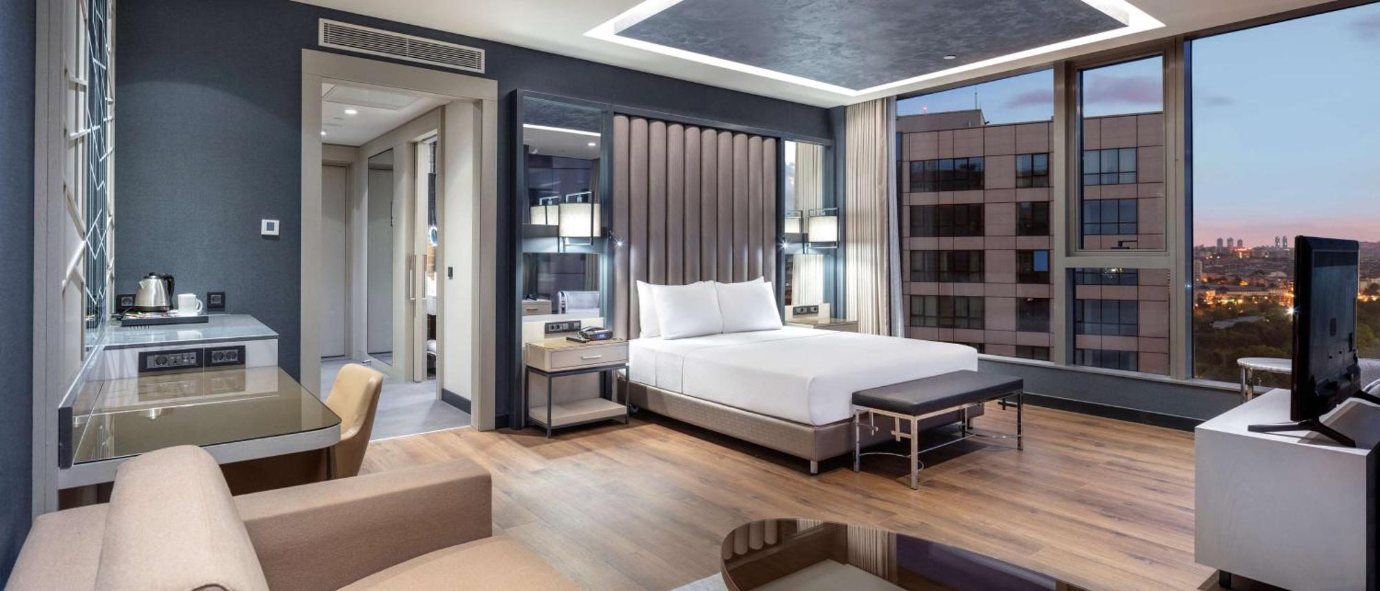 Hilton Istanbul Bakirkoy Hotel Luaran gambar A bedroom at the hotel